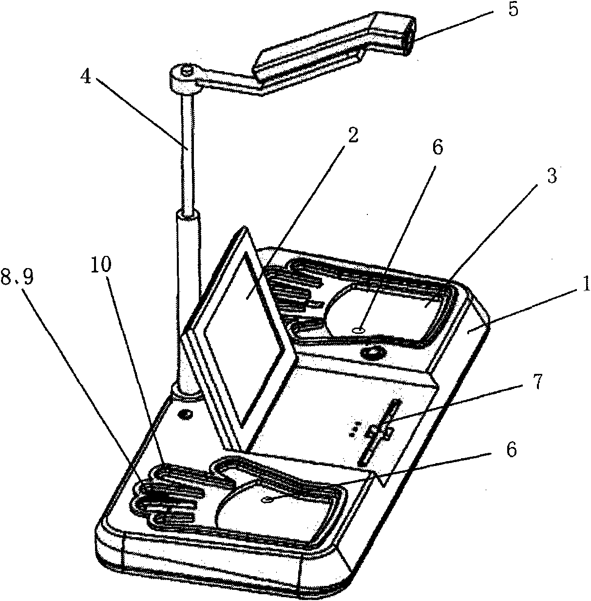 Method and device for quickly detecting human body basic vital sign data