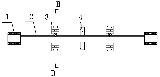 Occlusion pile flat cage hoisting-placing deviation-rectifying device