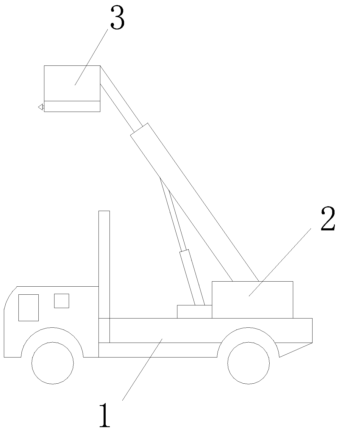 Pneumatic window-breaking clamping device at top end of rescue aerial ladder truck