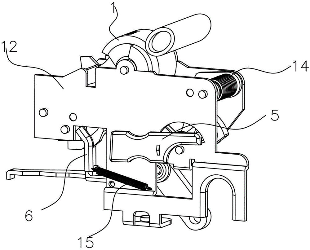 Operating mechanism of residual current circuit breaker