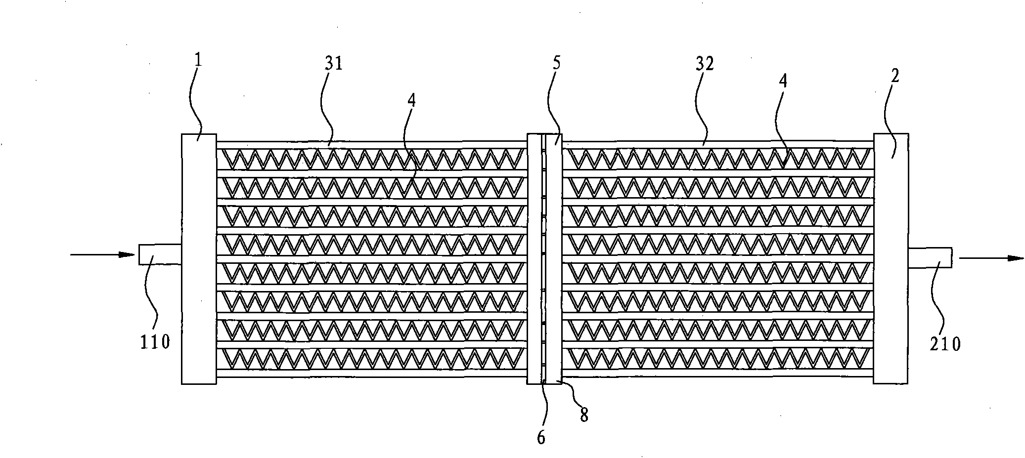 Heat exchanger with improved heat exchange property