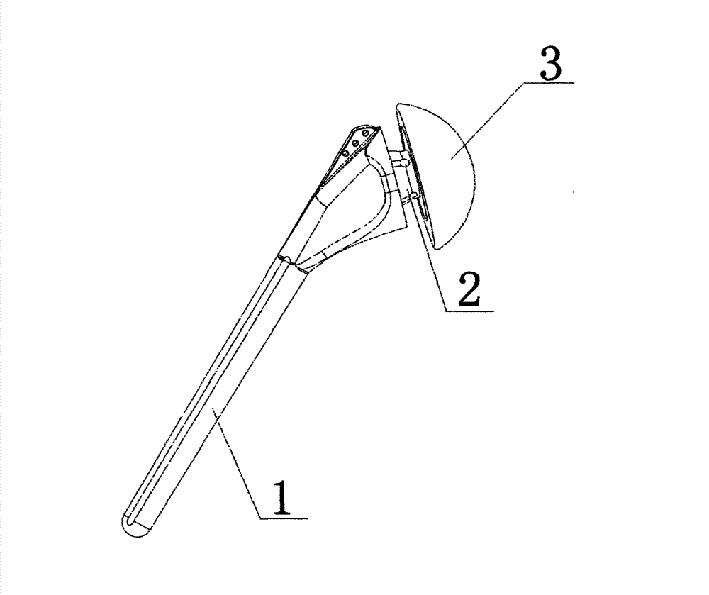 Artificial shoulder joint prosthesis