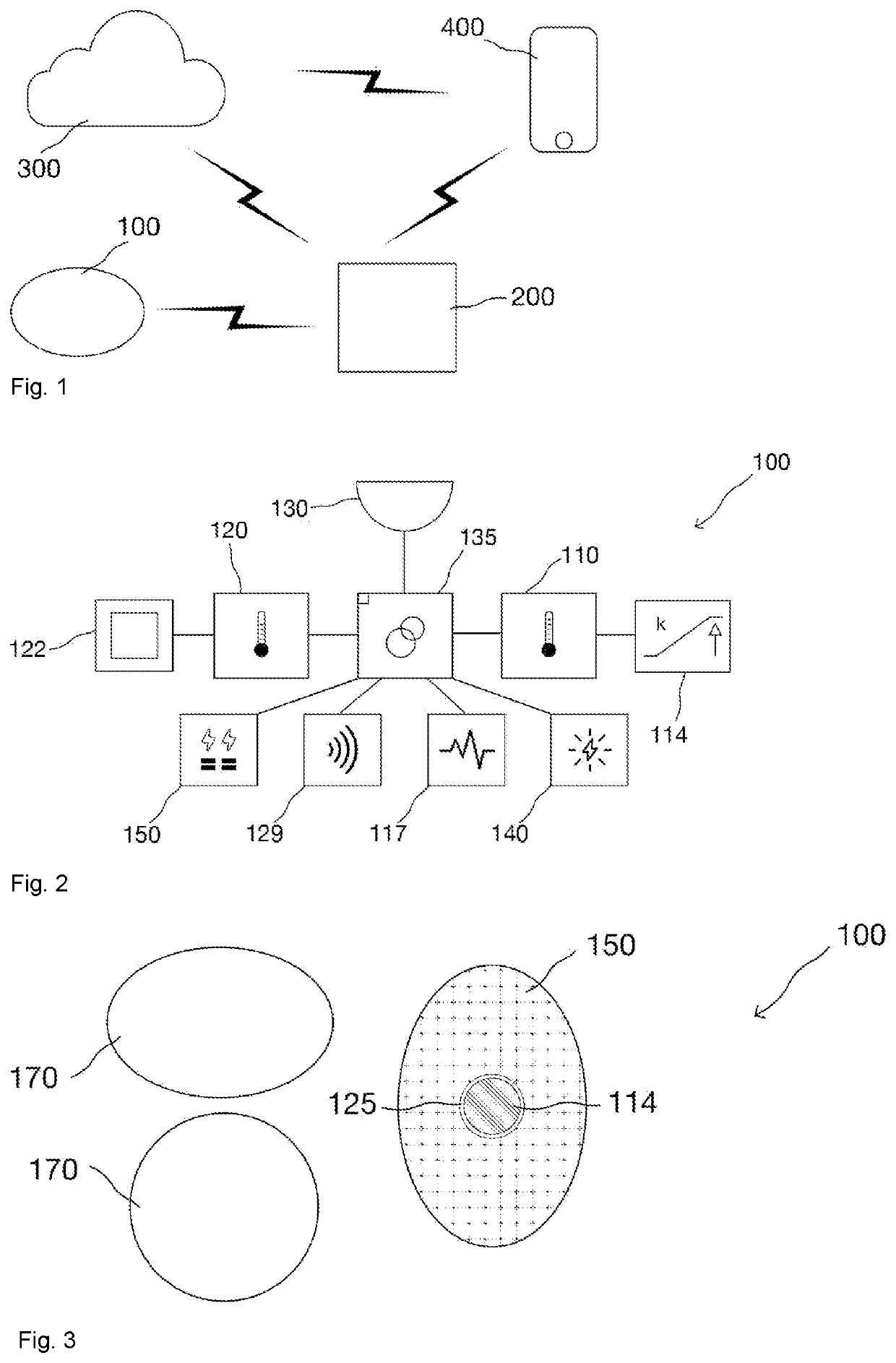 Sensor system and method for continuous and wireless monitoring and analysis of respiratory sounds, heart rate and core temperature in organisms