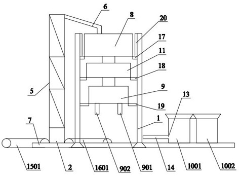 Tower type sand making unit