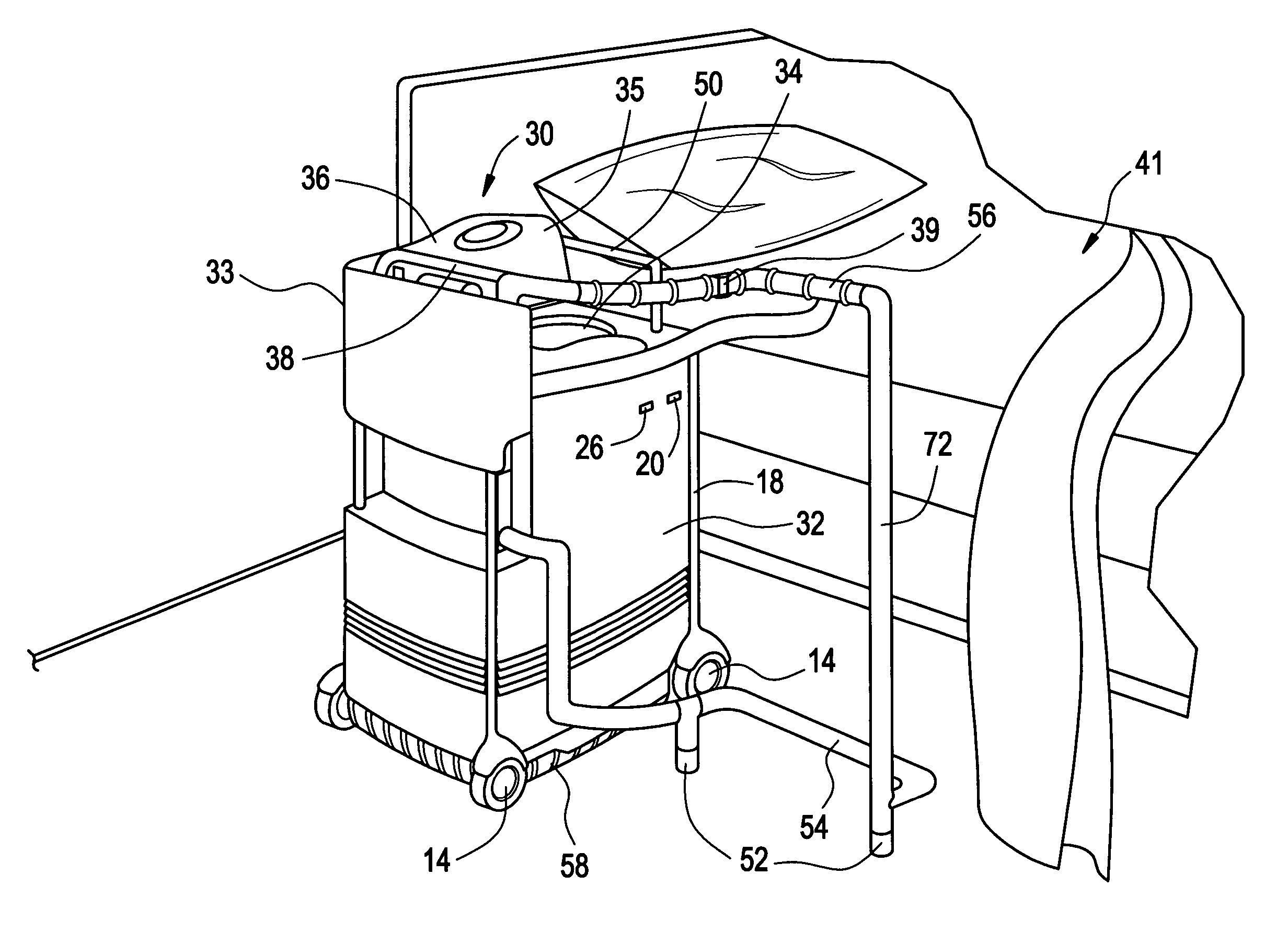 Mobile equipment for non-ambulatory people