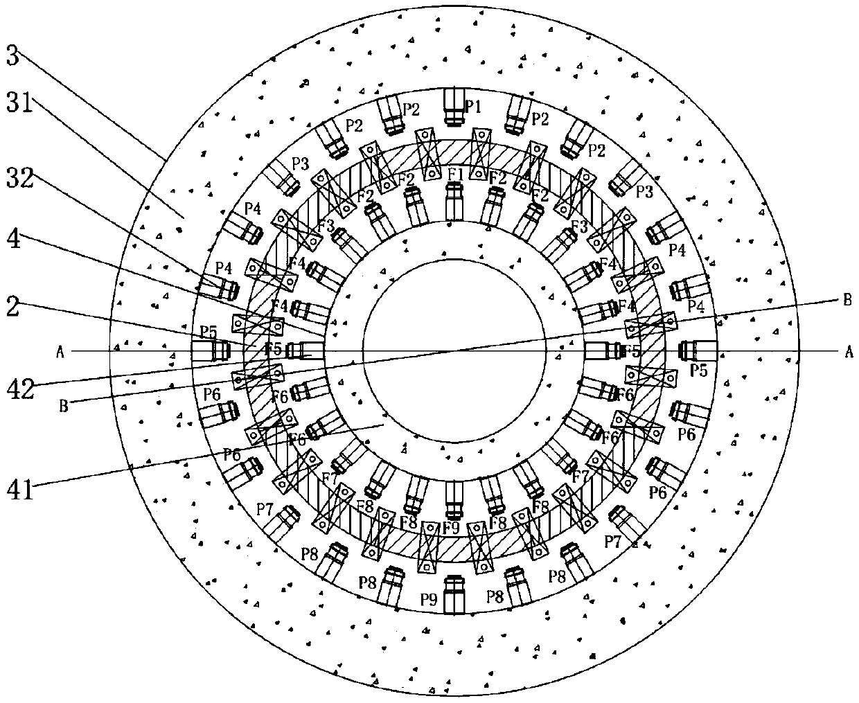 Deep channel whole-domain testing method