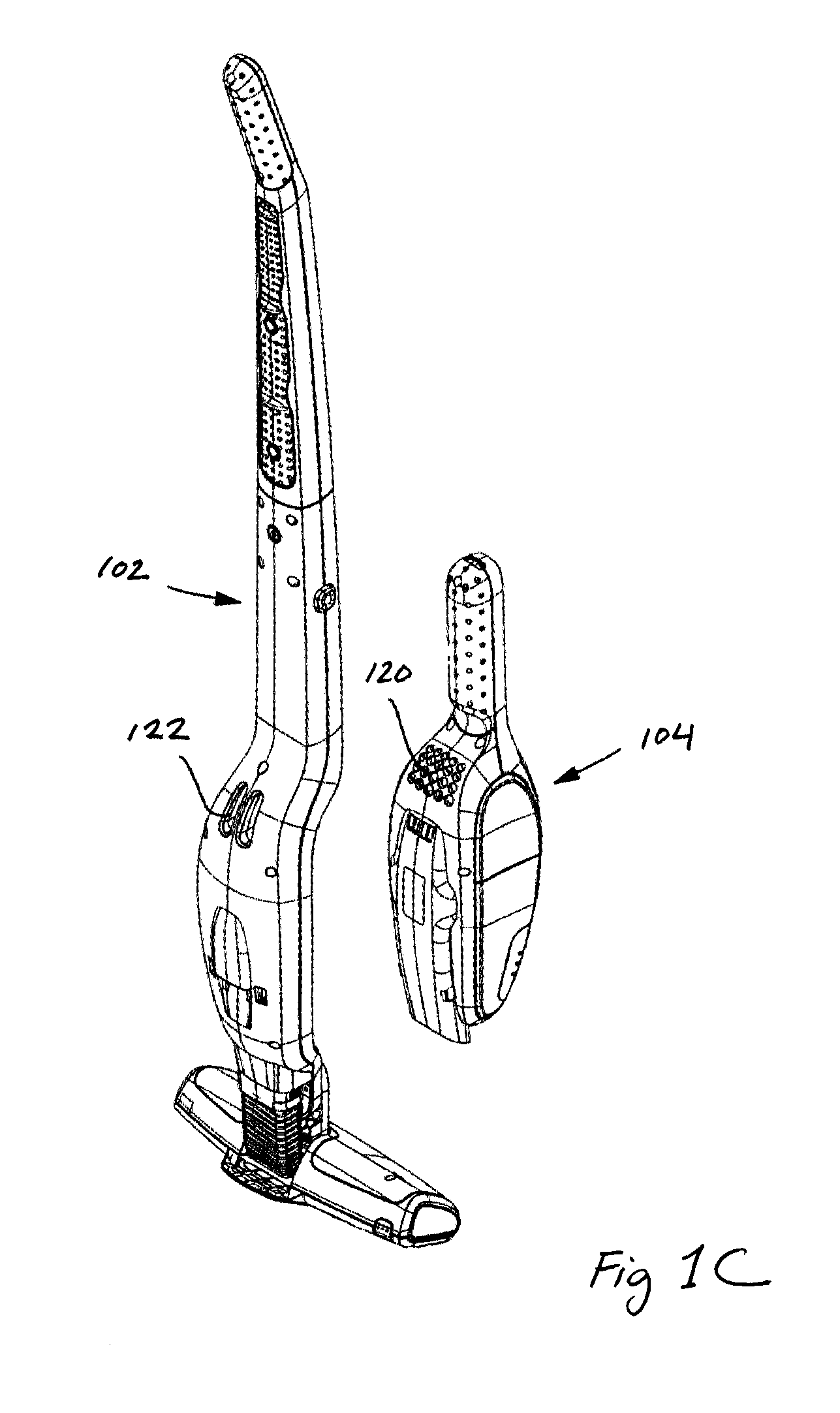 Handheld Vacuum Unit Retention Features