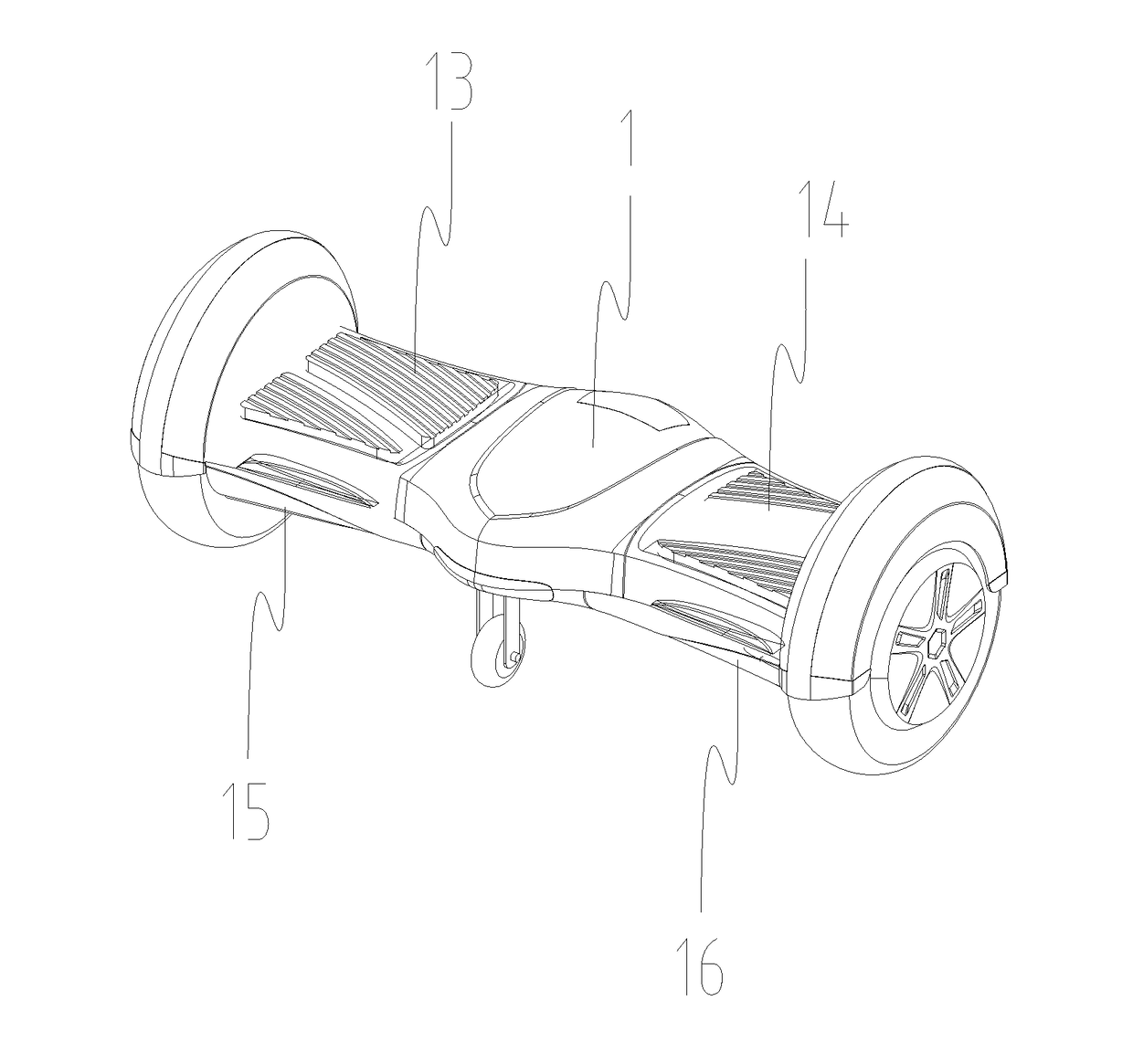 Two-wheeled balancing electric vehicle