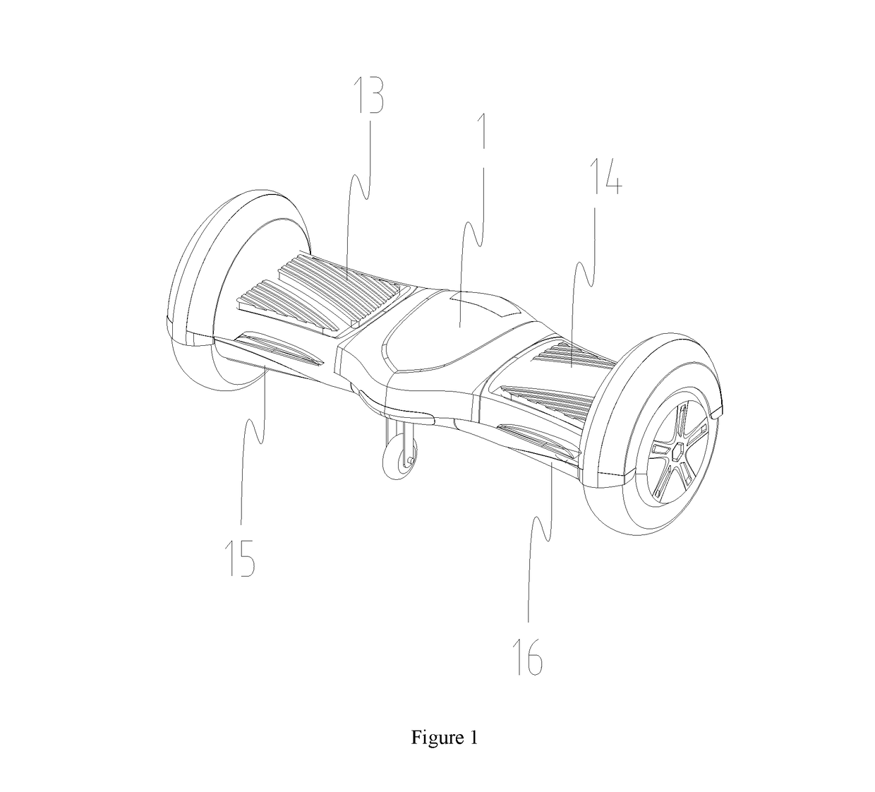 Two-wheeled balancing electric vehicle