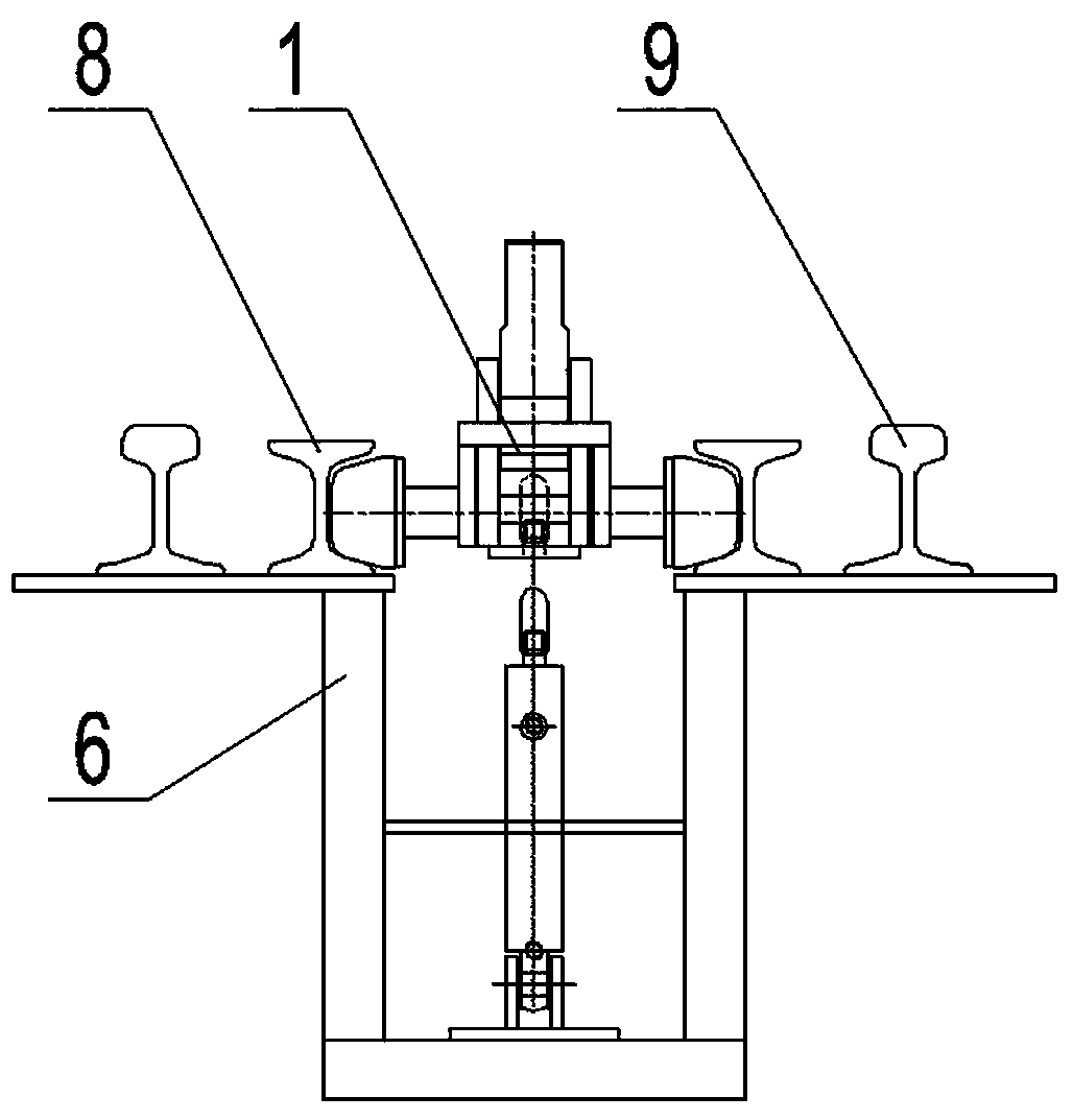 Push-pull type vehicle operating equipment for tramcar to go in and out of tank