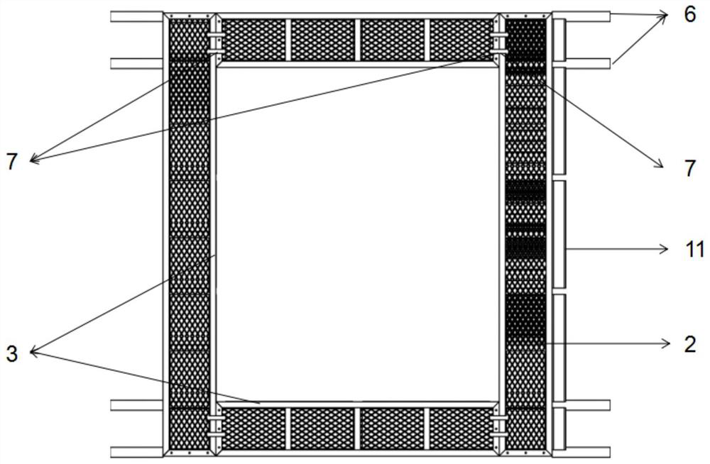 Shaping operation platform used for periphery of interior climbing type movable-arm tower crane and mounting method thereof