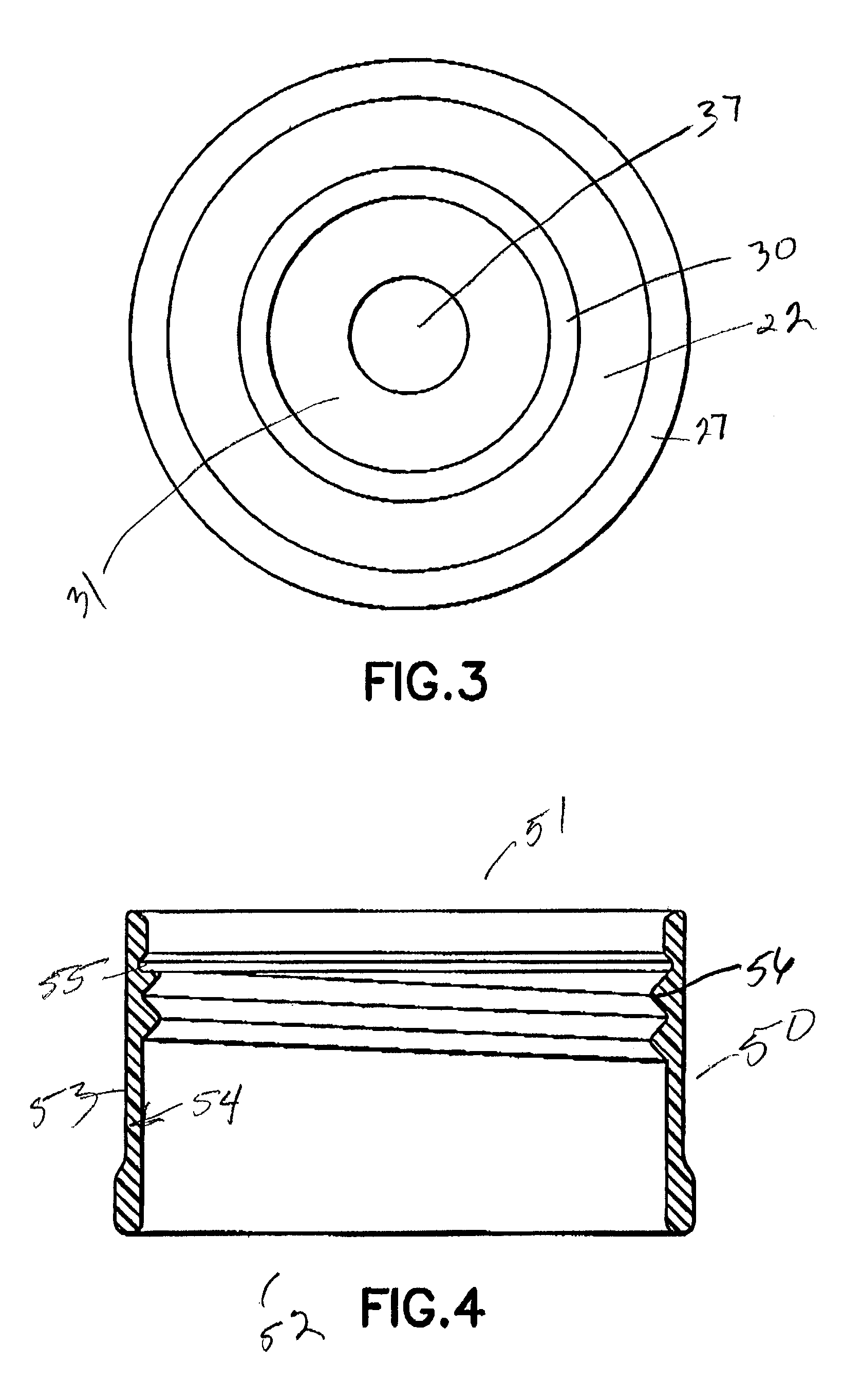 Tube closure with removable septum for direct instrument access