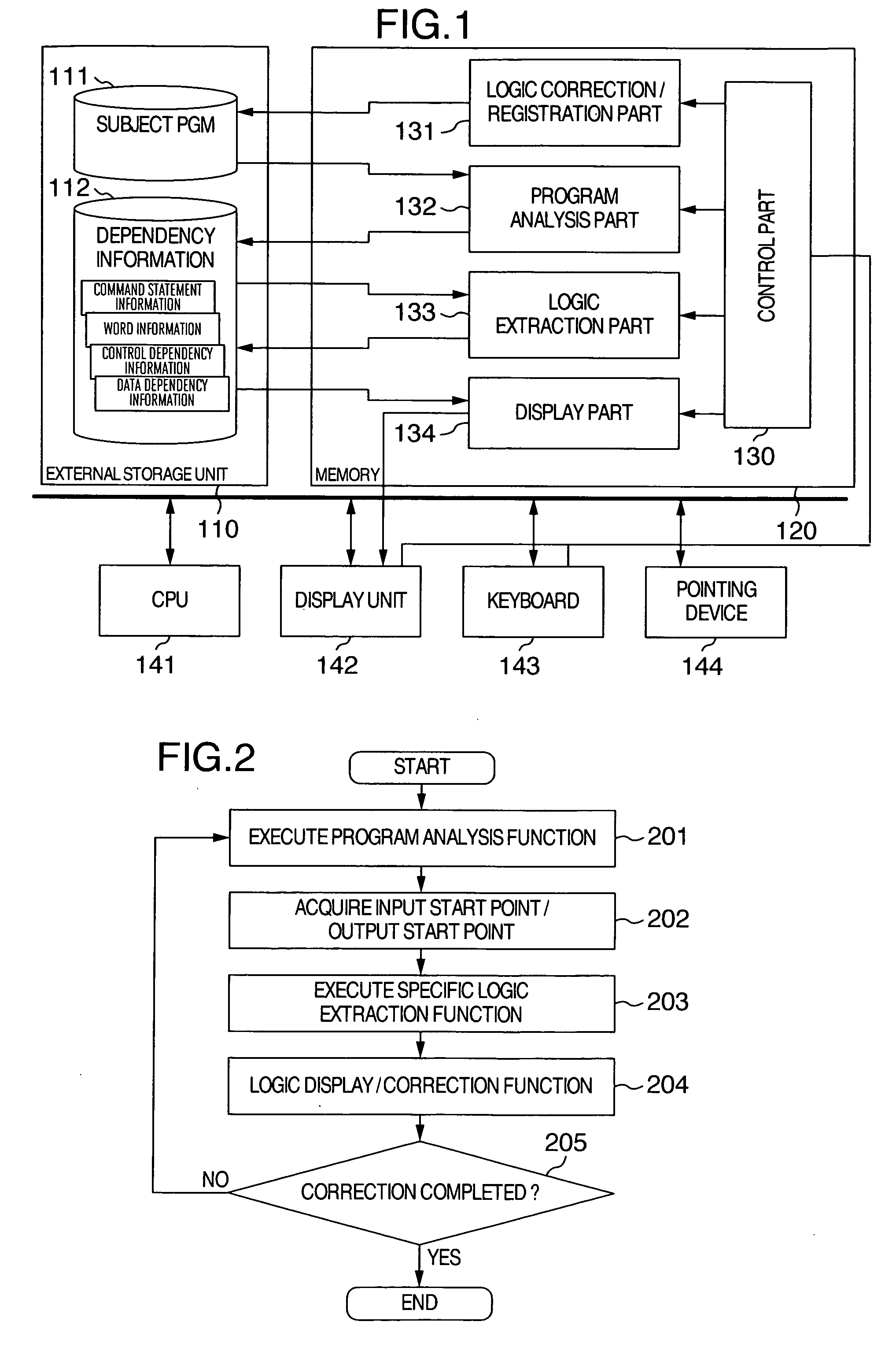 Logic extraction support apparatus