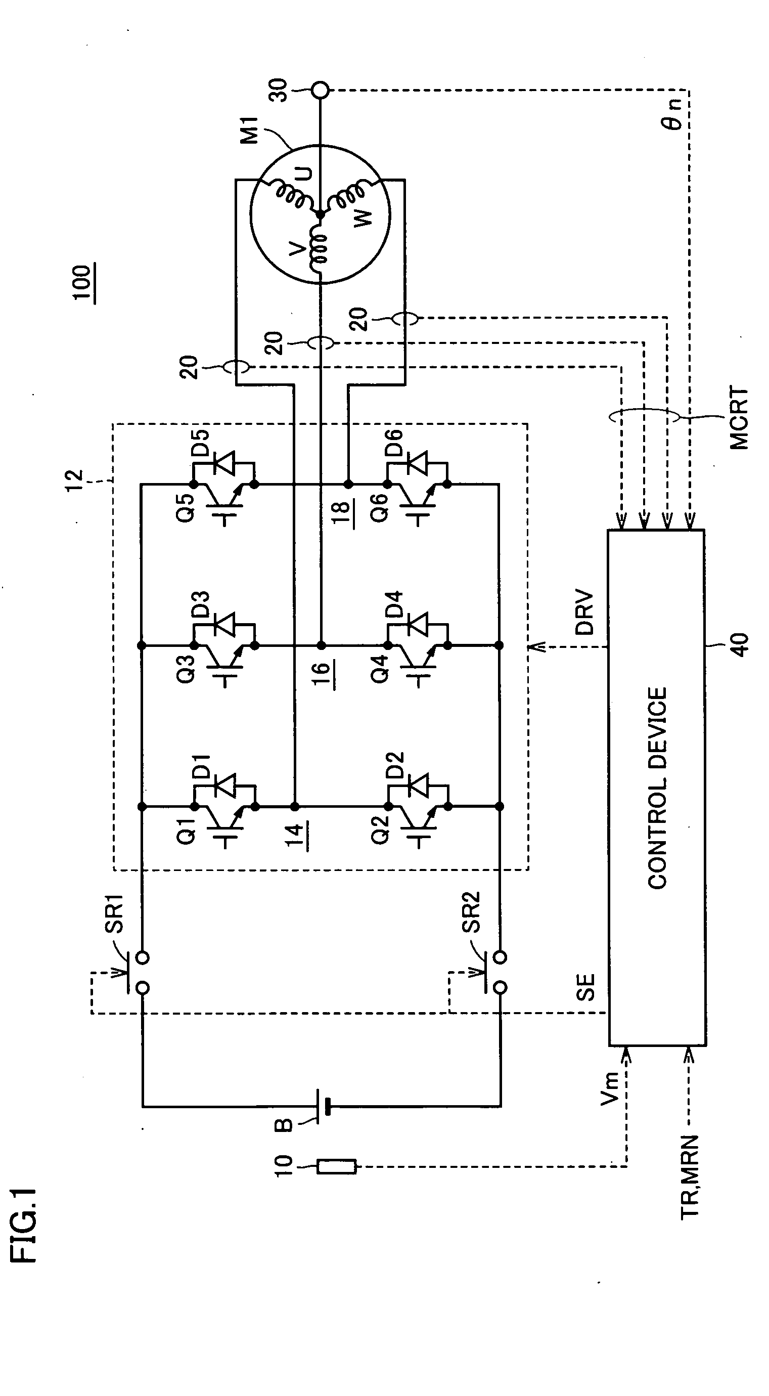 Power supply apparatus capable of detecting abnormality of current flowing through drive circuit