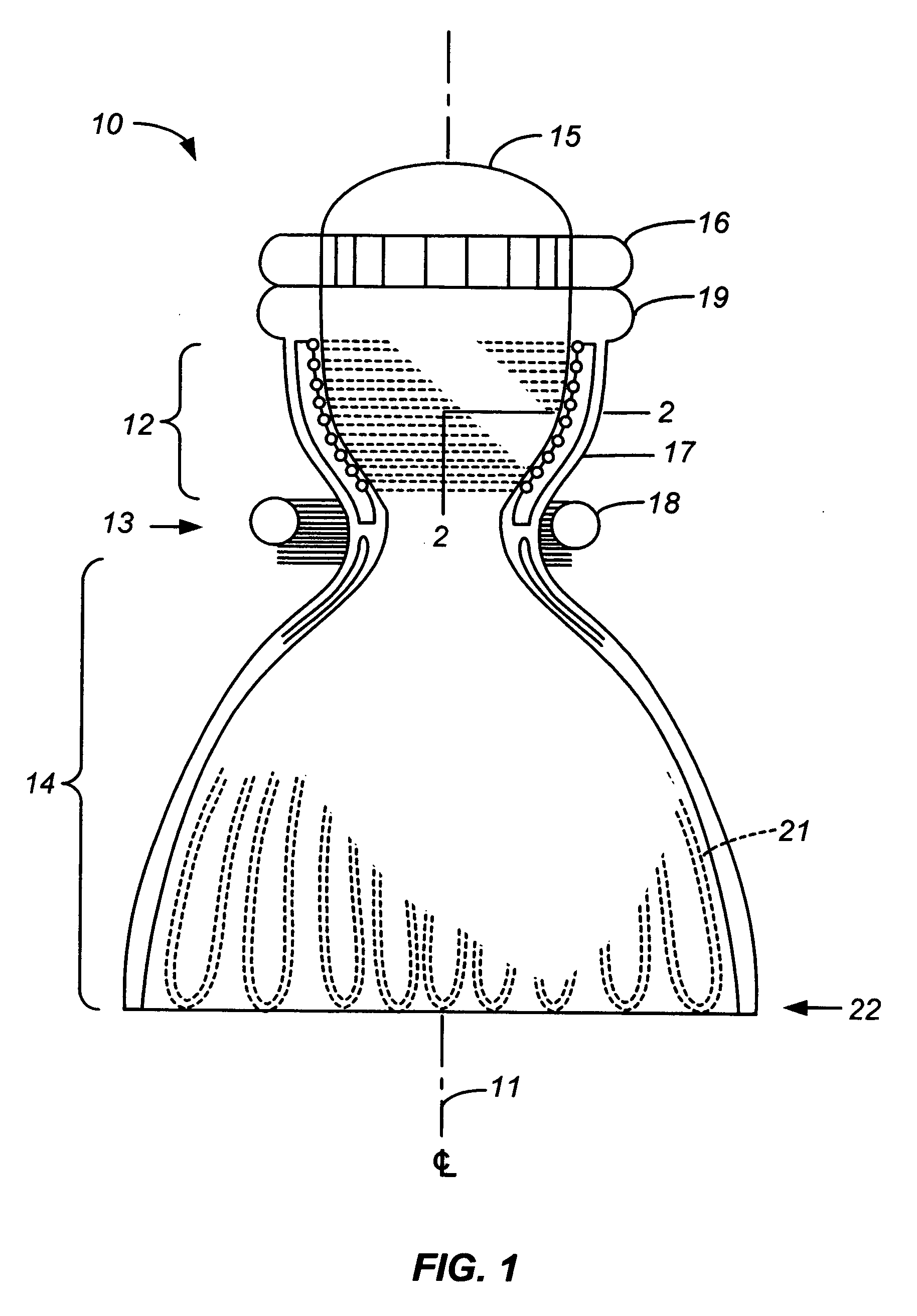 Rocket engine chamber with layered internal wall channels