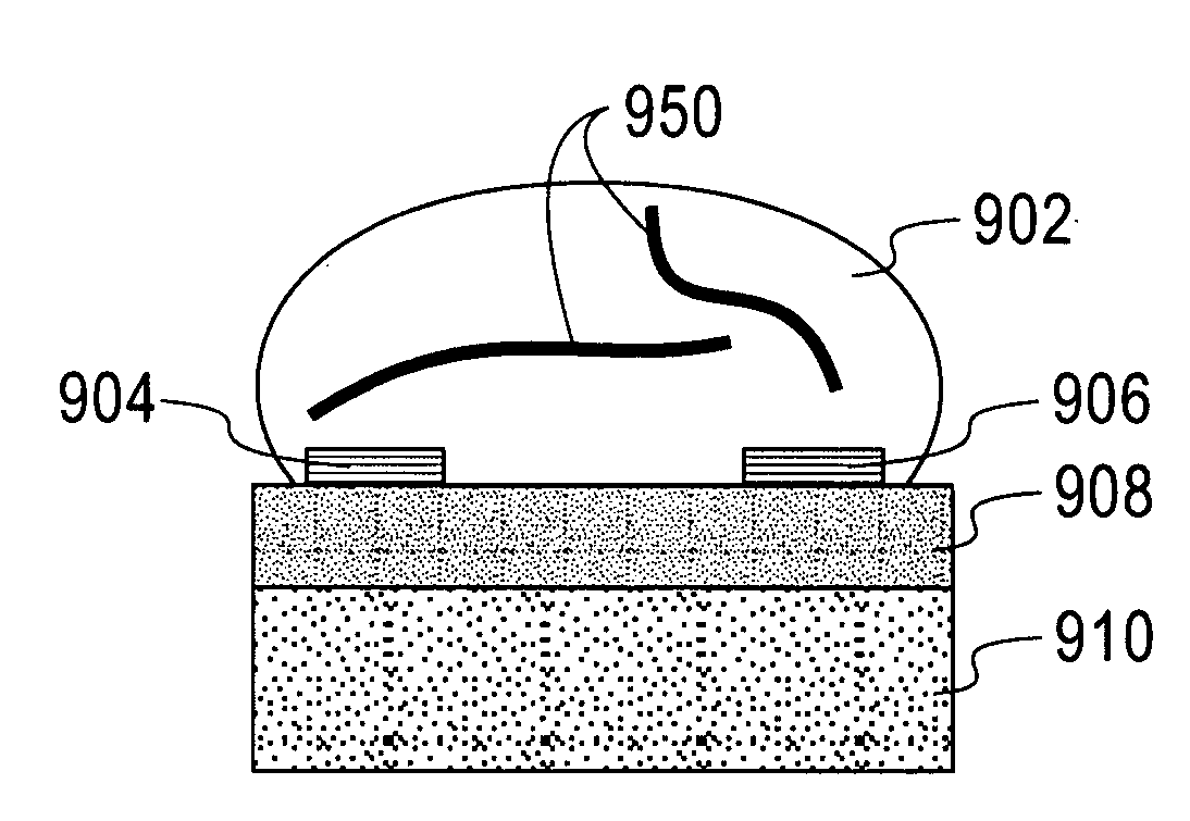 Device comprising doped nano-component and method of forming the device