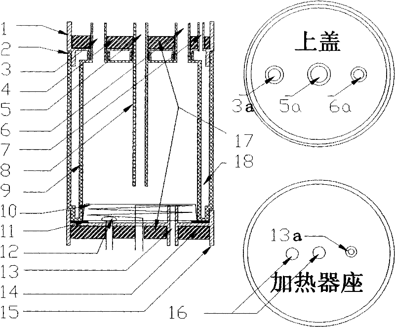 Vacuum hot liner of injection type water dispenser