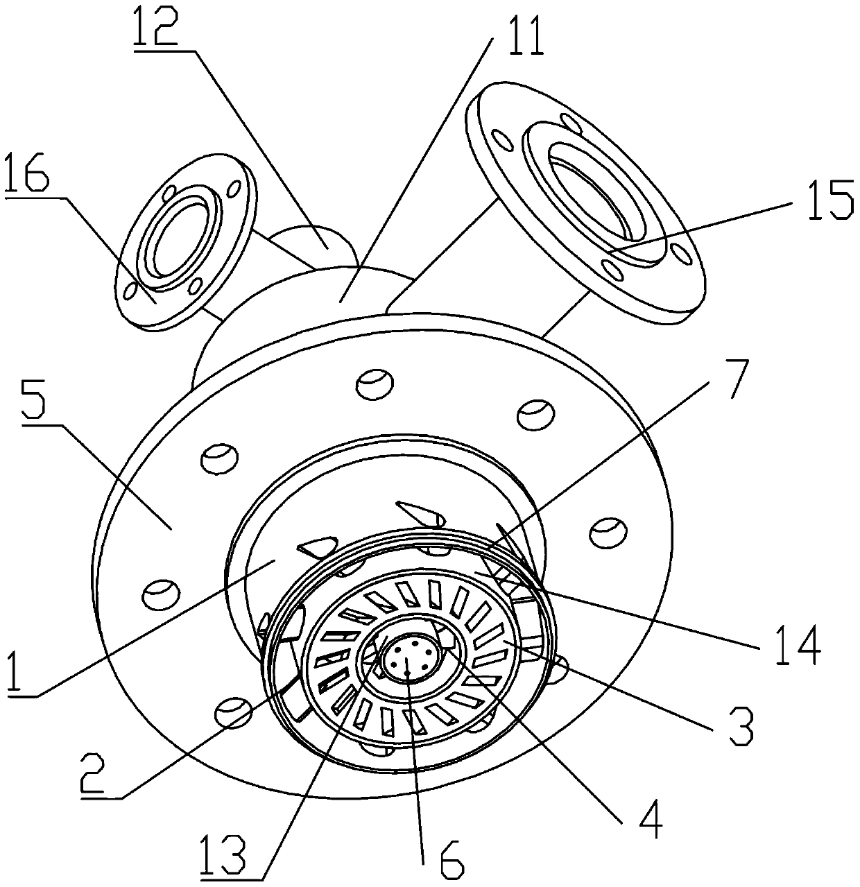 Gas Turbine Dual Fuel Nozzle Structure