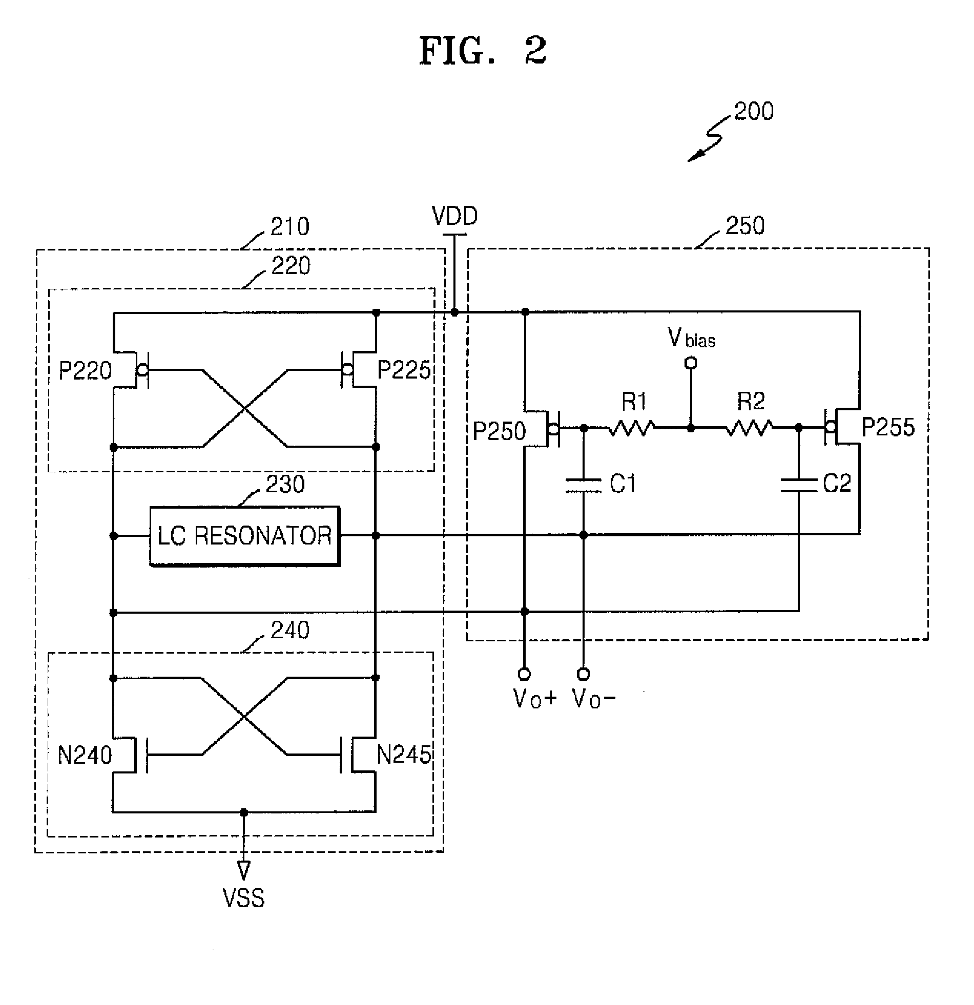 Voltage controlled oscillator for controlling phase noise and method using the same