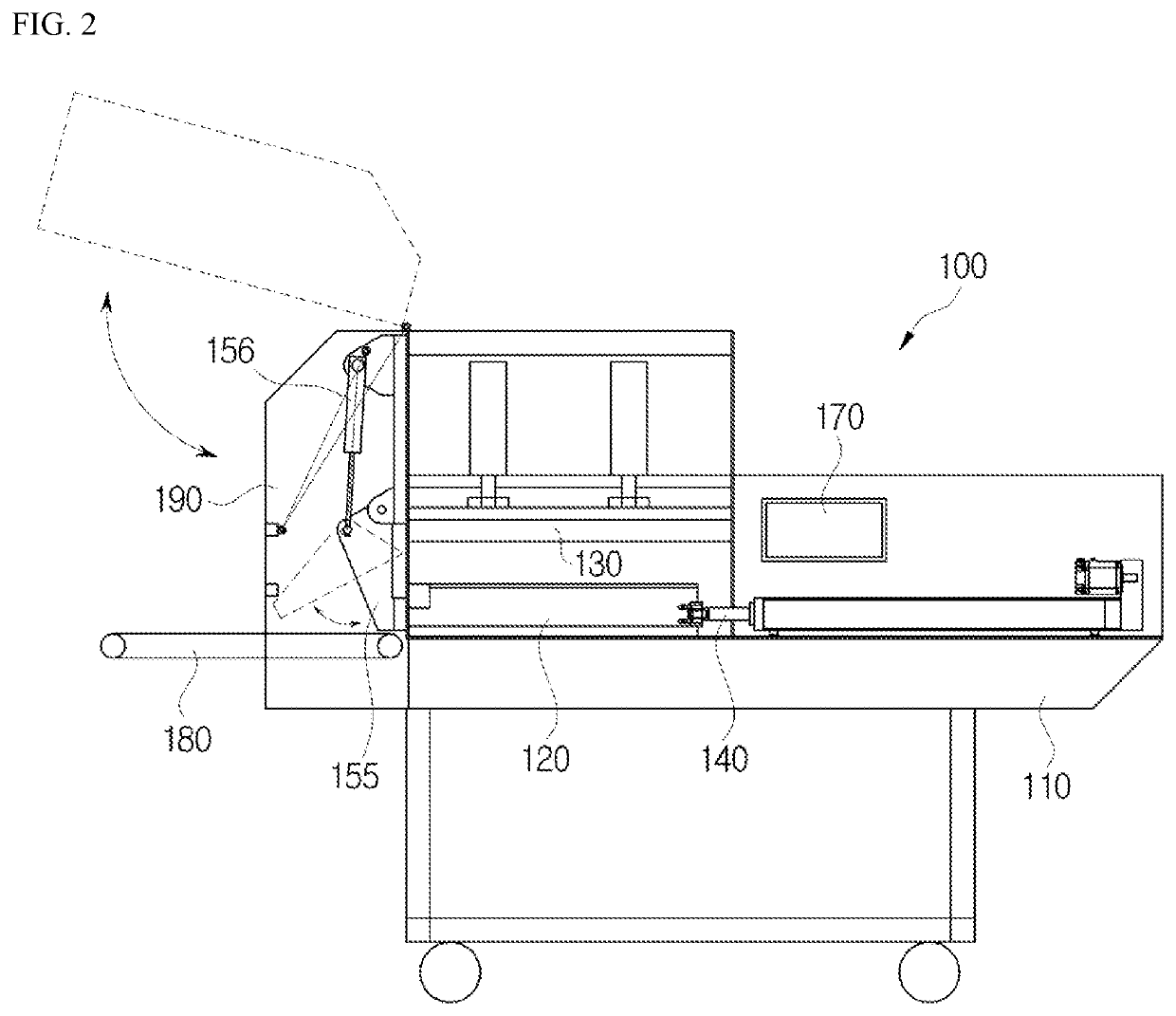 Fixed-quantity meat slicer for chilled meat