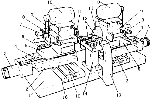 Double-lathe-head full-automatic numerically-controlled lathe