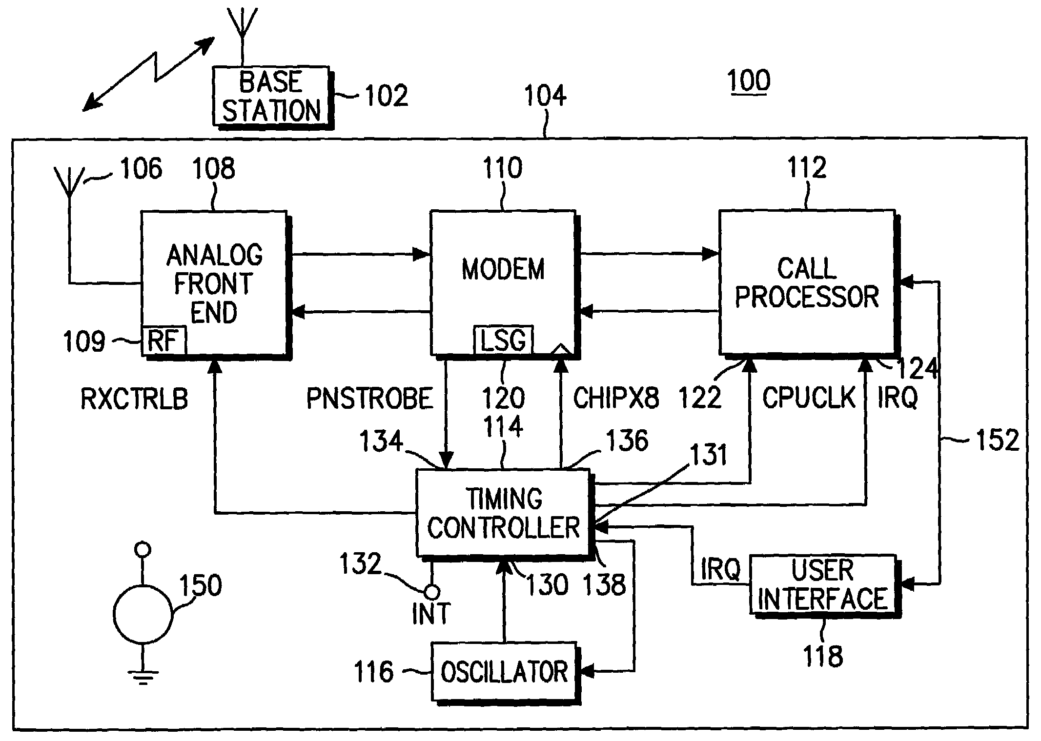 Adaptive method for reducing power consumption in a standby mode of a digital radio communication system