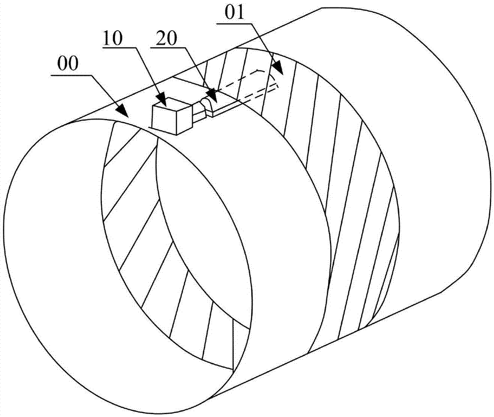 Support device of pipe repaired mouth heat shrinkage sleeve