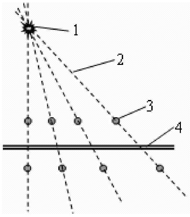 Full-waveform information test method for joint rigidity of rock mass