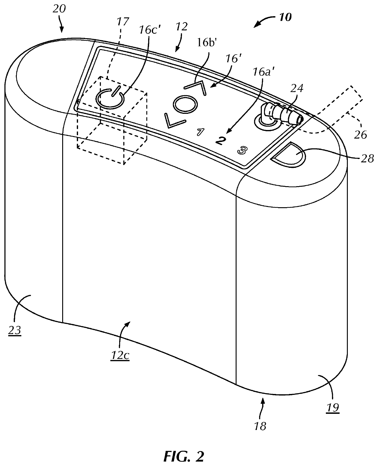 Configurable oxygen concentrator and related method