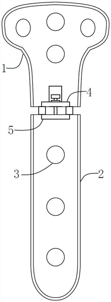 Separated bone plates for high tibial osteotomy