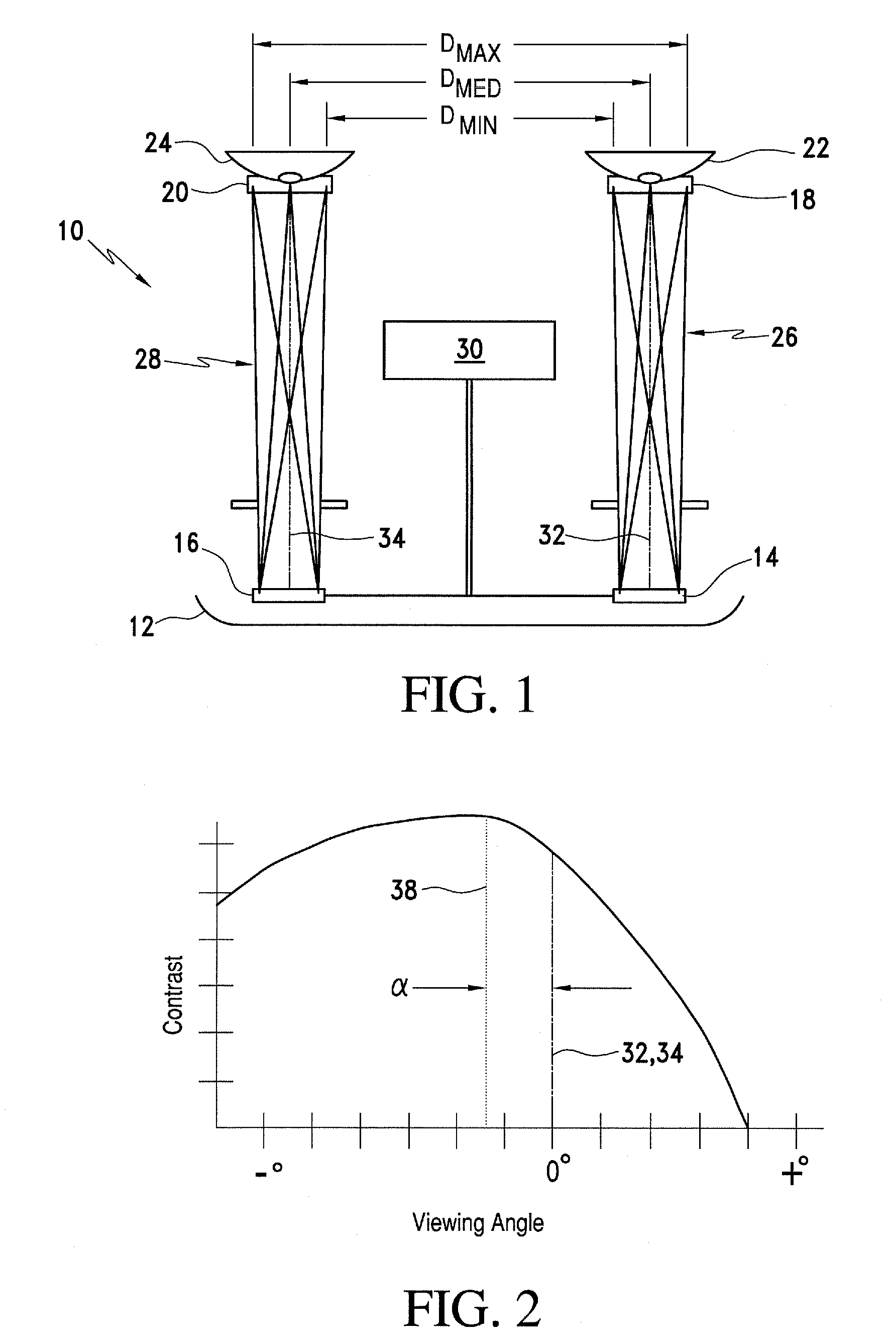 Binocular Display with Improved Contrast Uniformity