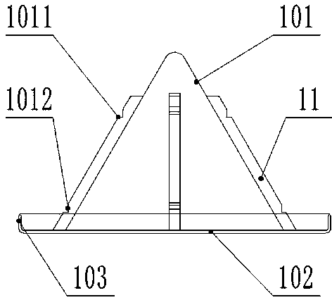 Omnibearing vertical-flow sewage treatment device and method