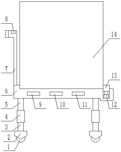 Freezer placement frame with buffer effect