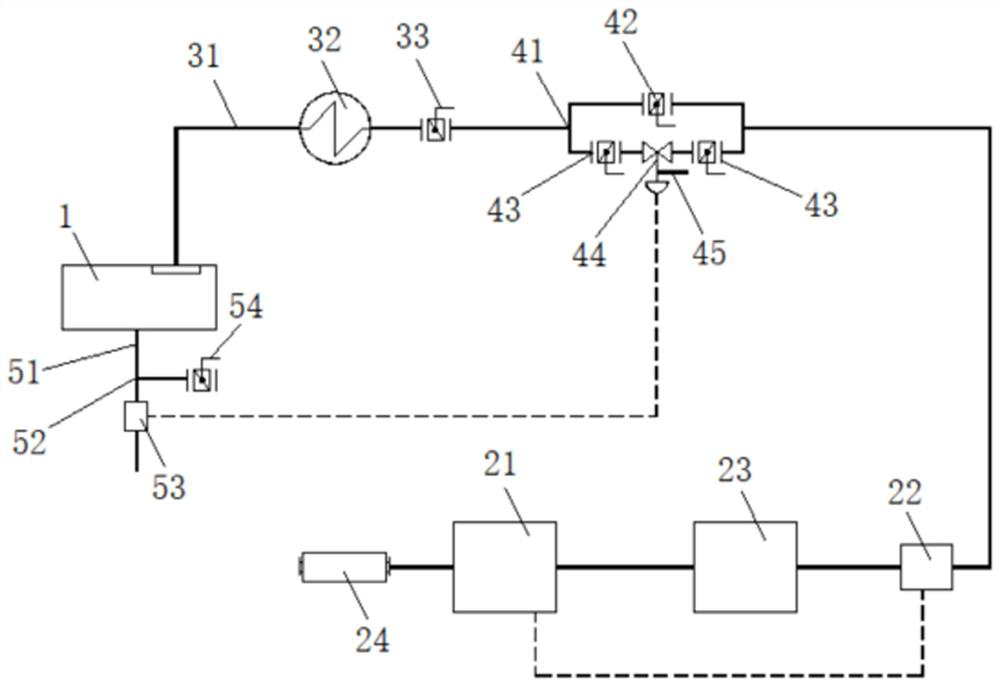 Ternary battery cathode material sintering atmosphere kiln exhaust and voltage stabilization system