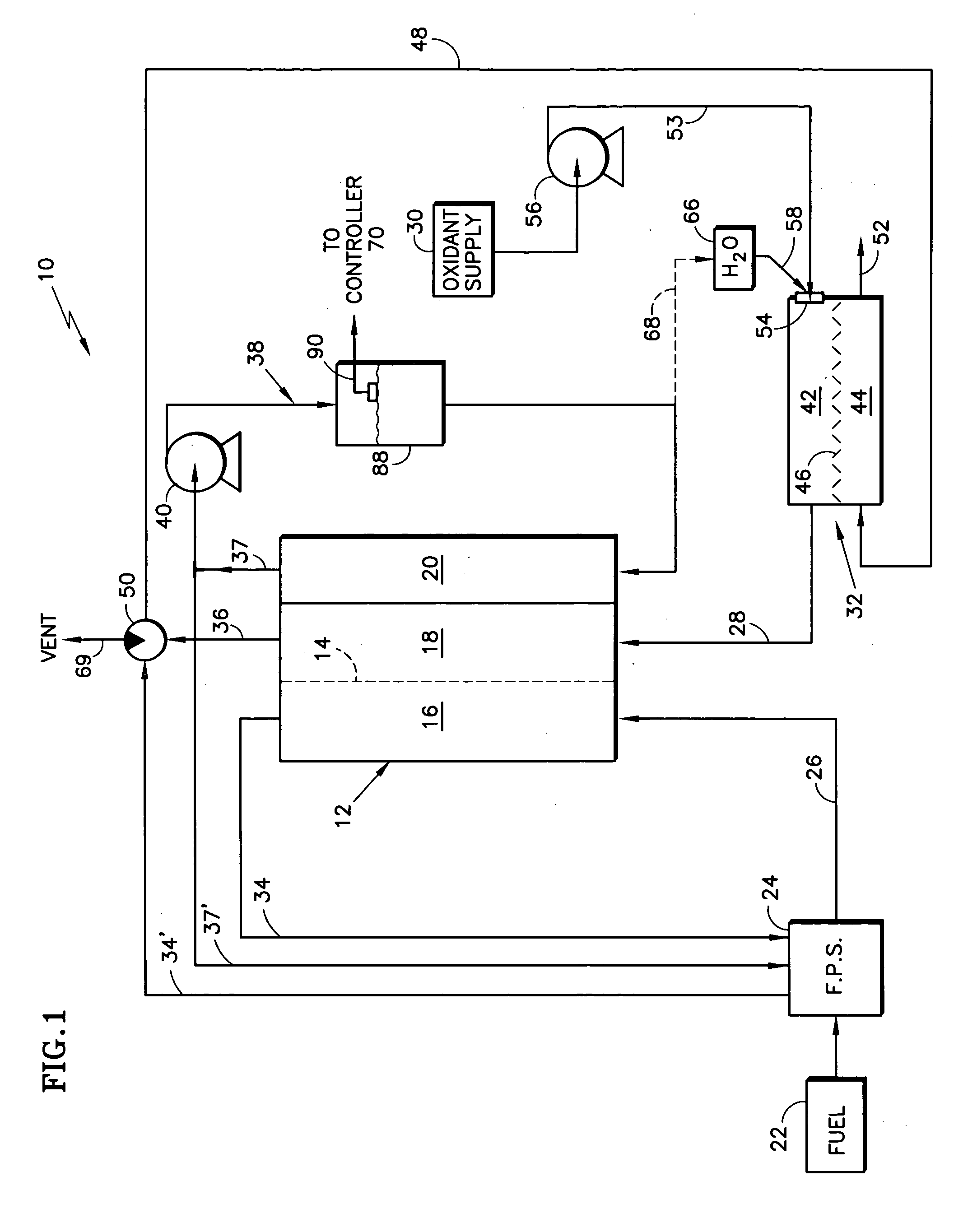 Method and apparatus for humidification control of an energy recovery device in a fuel cell power plant