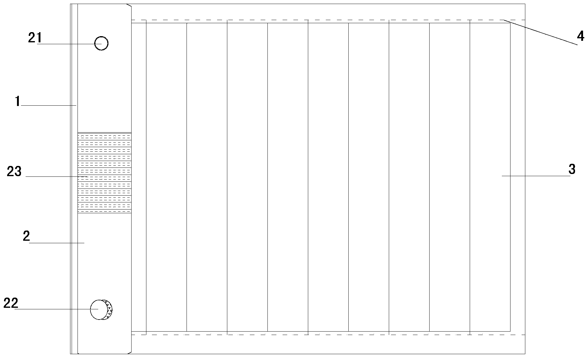 Anti-theft window capable of panoramically scanning