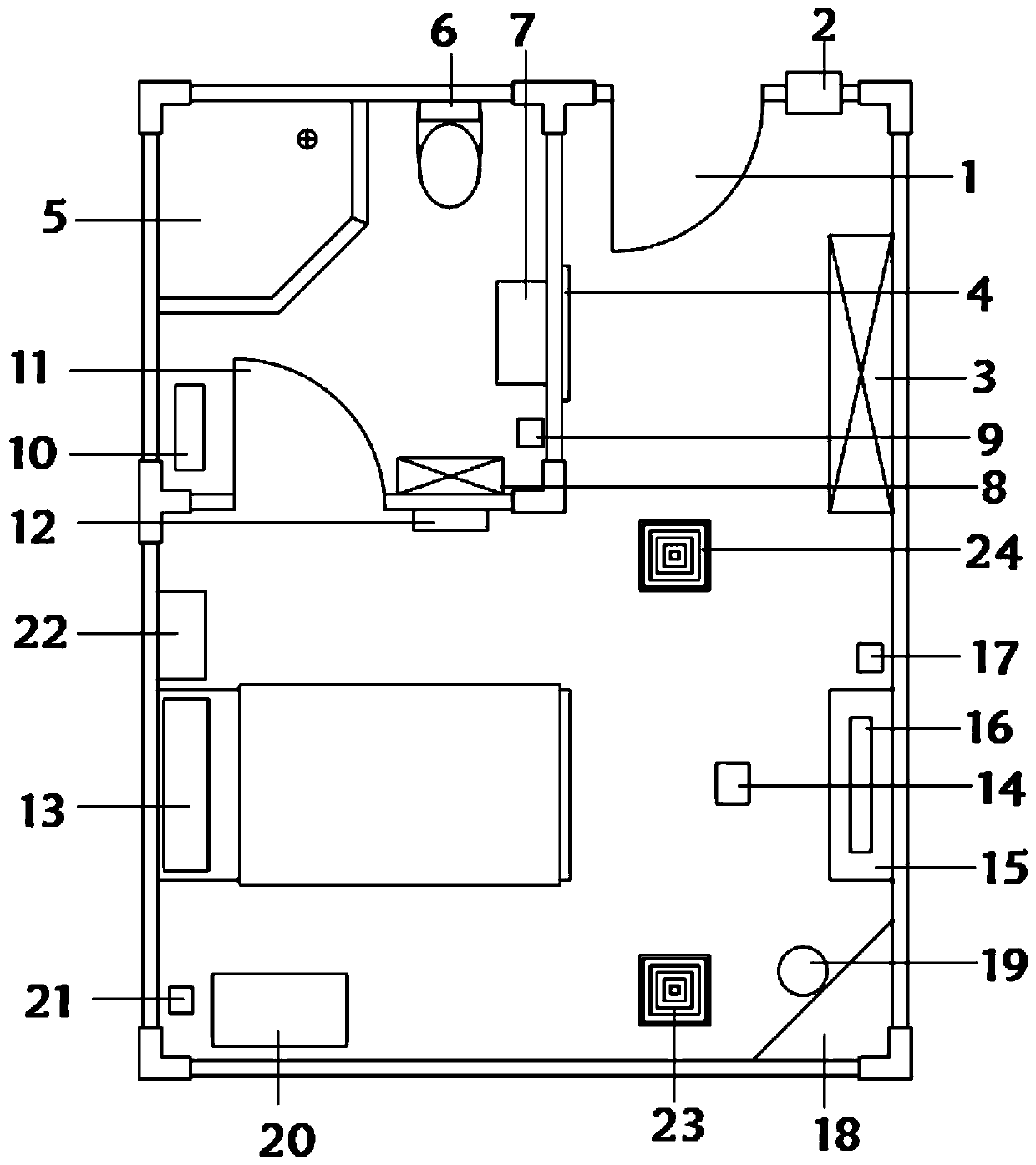 Modularized unit negative pressure isolation ward