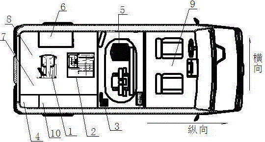 Mini movable service vehicle for tire