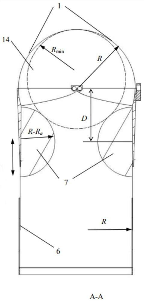 Robot end effector for picking flat and cut stalk of fruit, and operation method