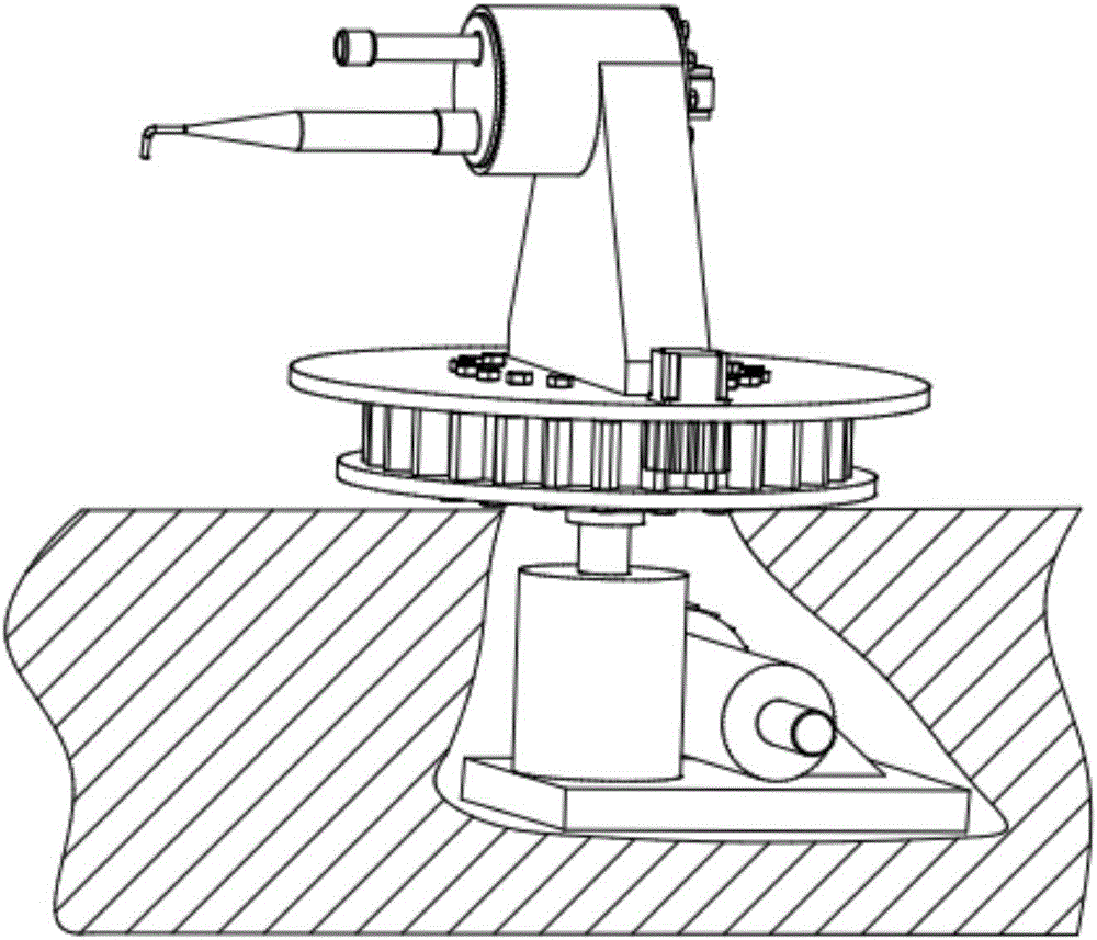 Device for taking out bearing ring casting parts