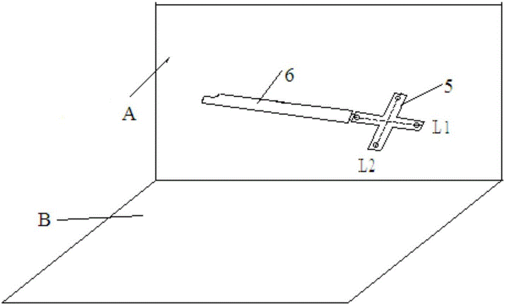 Method for measuring six-freedom-degree displacement and attitude of model