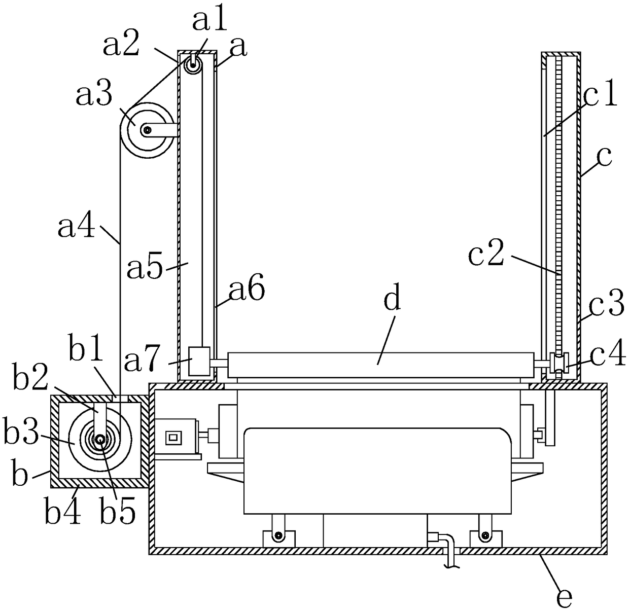 Anti-freezing device with automatic extrusion-drainage function for air conditioning refrigeration board