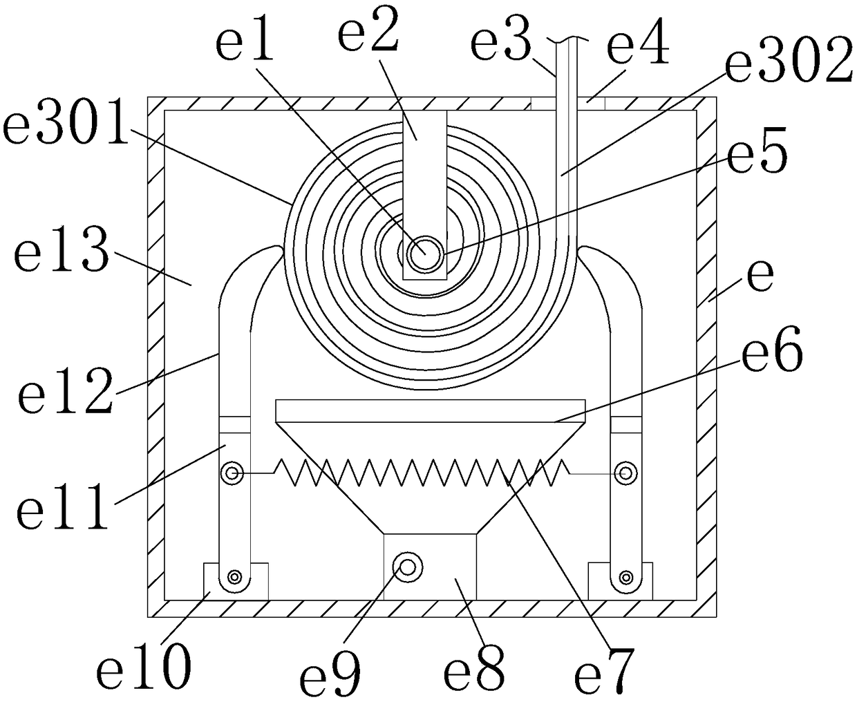 Anti-freezing device with automatic extrusion-drainage function for air conditioning refrigeration board