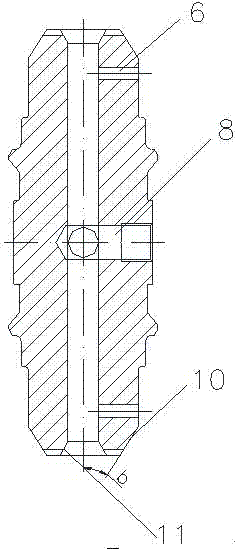 Universal-joint crossing shaft