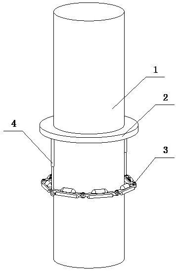 Intertidal zone corrosion detection device for offshore wind turbine tower tube