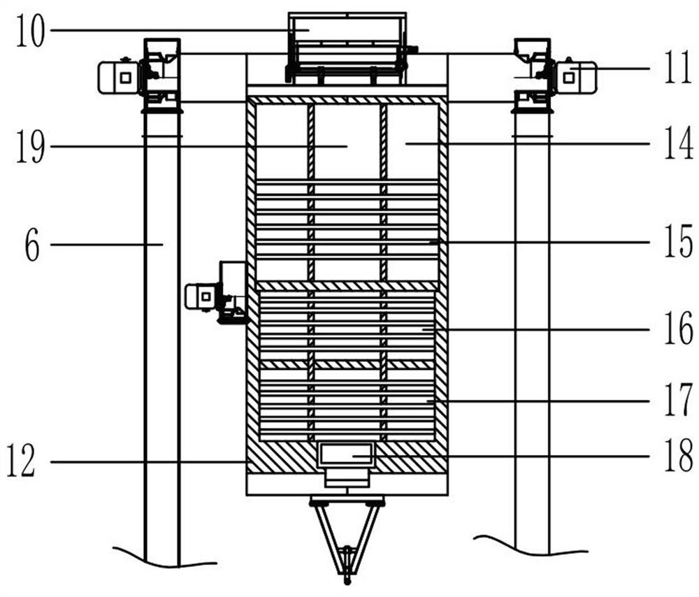 Movable grain drying device