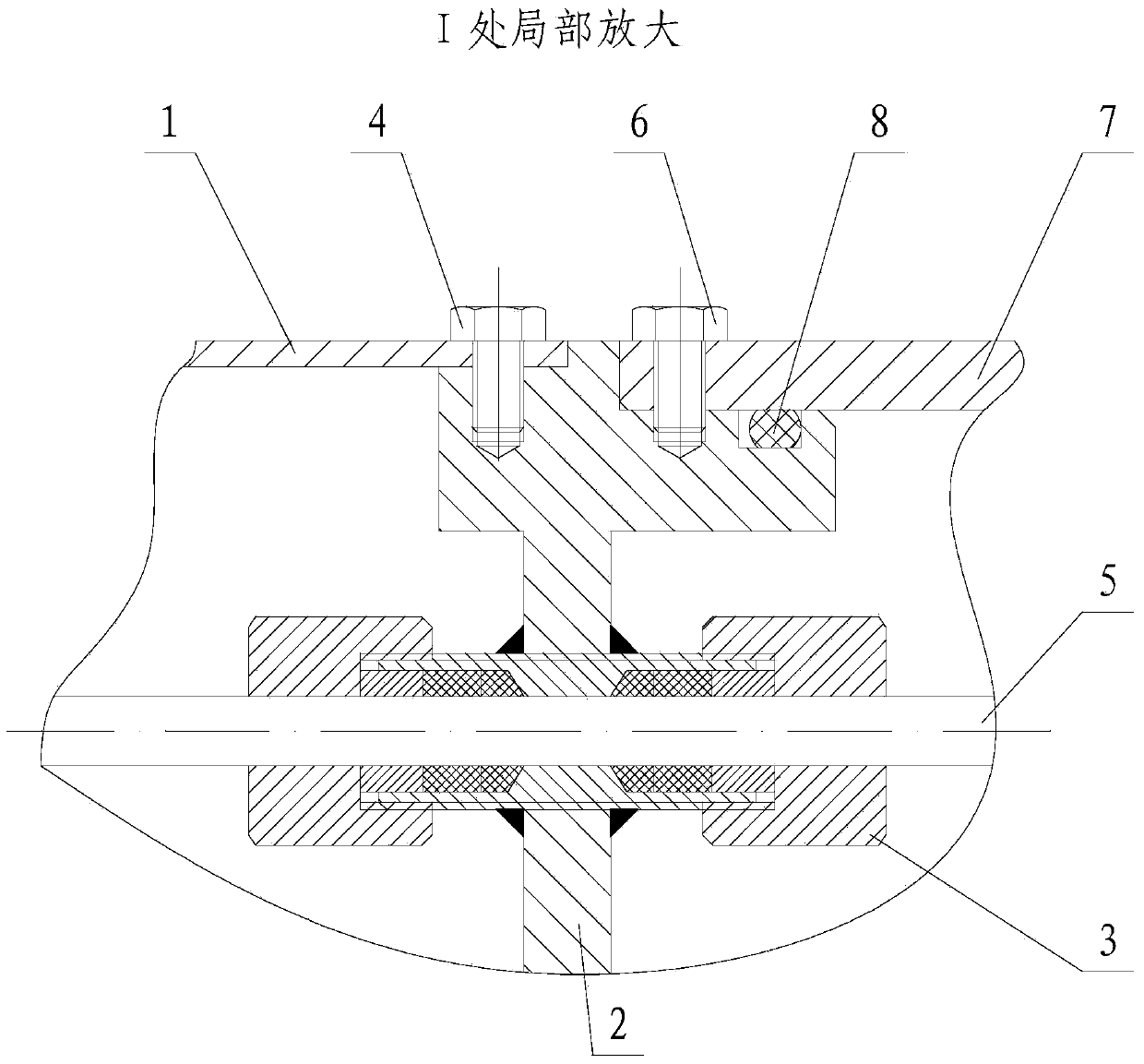 Cable inlet plate of sealed cabin