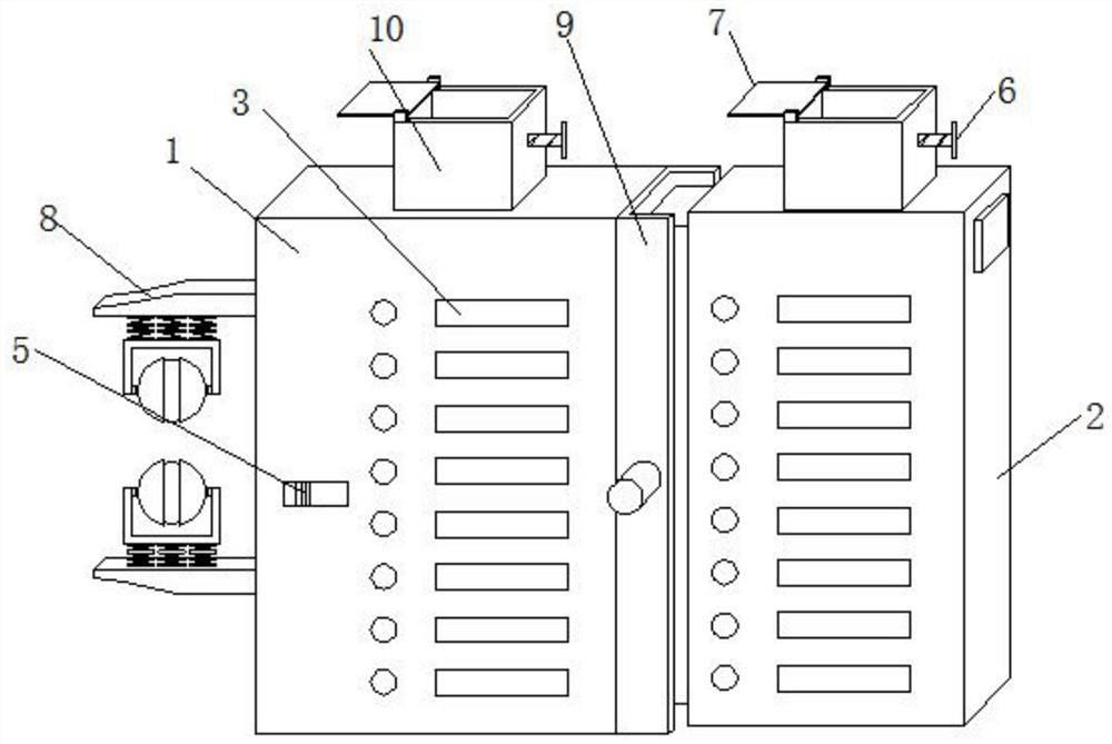 Signal transmission effect testing device for computer communication and use method