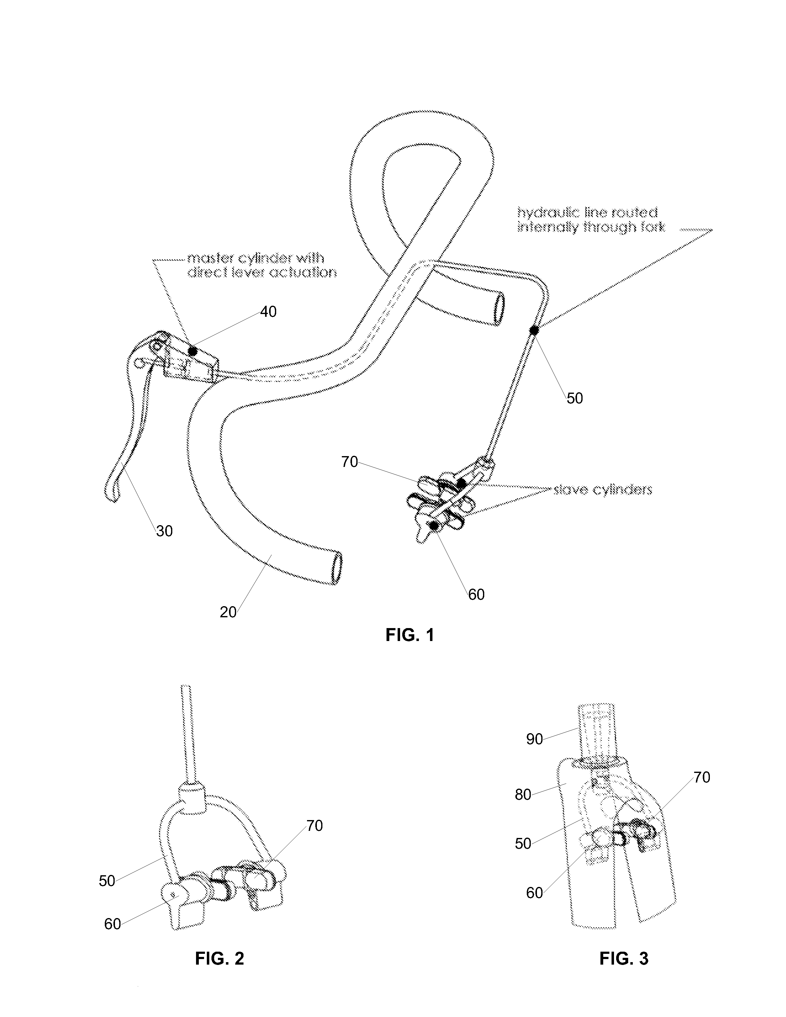 Frame Integrated Bicycle Brake System