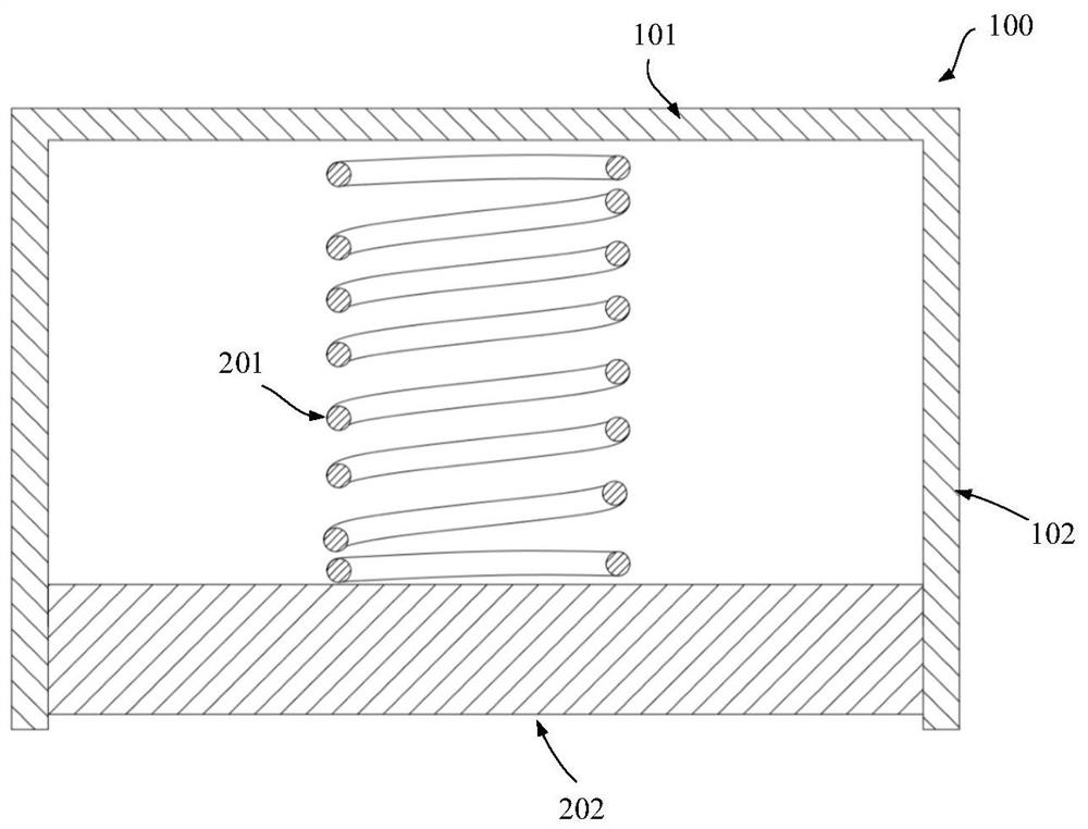 Wall top connecting piece and wall connecting structure